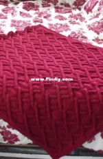 Chunky Cables Blanket by The Bernat Design Studio - Free