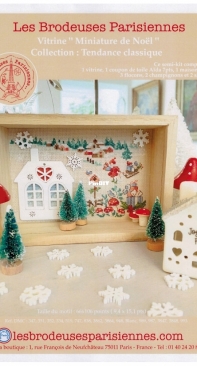 Les Brodeuses Parisiennes LBP - Vitrine miniature de Noël