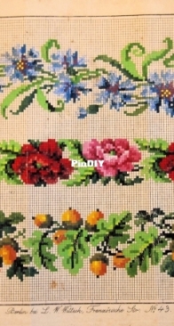 Berlin Woolwork - L.W.Wittich P97 Floral Borders SAGA