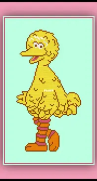 Cross Stitch Quest - Sesame Street - Big Bird - free