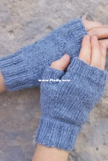Lutz Fingerless Gloves by Galt House of Yarn-Free