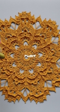 Papushoi Patterns - Polina Papushoi - Doily #32 Autumn Leaves - English