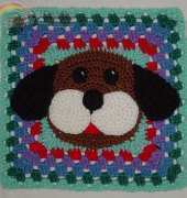 Rhonda Guthrie - Puppy Dog Granny Afghan Square