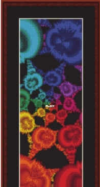 Cross Stitch Collectibles - Fractal 339 Bookmark