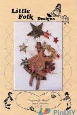 Little Folk Designs-110B-17" Ragamuffin Angel