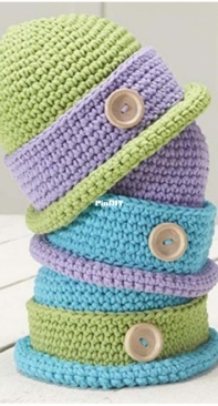 Willow Yarns - Rae Blackledge - Baby Bowler Caps - FREE