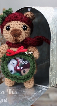 Darling Maple Designs - Sara Blake - Teddy Photo Frame Ornament