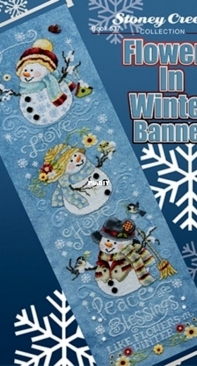 Stoney Creek Collection - Book 537 Flowers in Winter Banner XSD