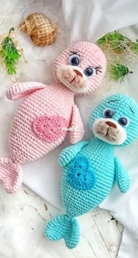 Toys from Zhenya - Crochet Toys Lesy - Evgeniya Fedorets - Seals in love