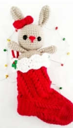 The Cozy Chipmunk - Stocking Bunny - Free