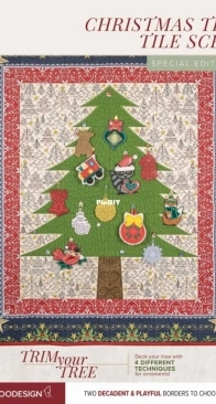 Anita Goodesign - Christmas Tree Tile Scene (Special Edition) - JEF and VP3 - Machine Embroidery Files