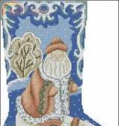 Father Frost Stocking by Lucie Heaton Cross Stitch Gold 52 XSD