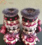 PattyLaBell- Funky crocheted slippers- Dutch