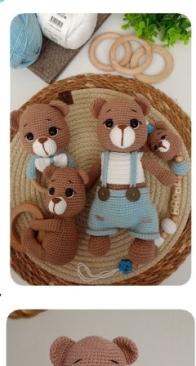 Amigurumi Art Boutique - Fransje Cremers - Bear Newborn Set