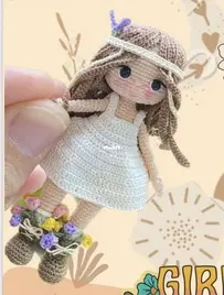 Spica Art Doll - Kader Akkol - Miniature Hippie Girl Blossom