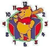 Winnie the Pooh Baseball Clock PCS