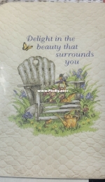 Dimensions 3238 Garden Chair Quilt Stamped Cross Stitch XSD