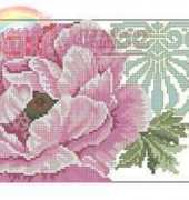 Lanarte 11105 Pink flower with ornaments