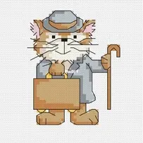 Cat In A Hat - City Cat by Durene Jones - Free