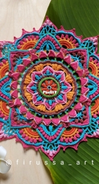 Firussa_art - Anastassia Bondarenko - Анастасия Бондаренко - Aura Doily - Салфетка Аура - Russian