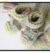 Nickie Nut Knits - Rolled Cuff Baby  Booties By Nickie Alexander