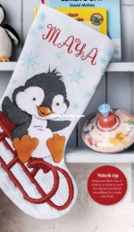 Penguin stocking by Filona Baker Cross Stitch Gold 158 XSD