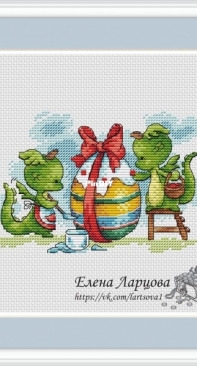 Baby Dragons. Egg Decoration by Elena Lartsova
