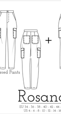 Carolina Patterns - Rosana Pants - sizes 34 to 46, US sizes 4 to 16