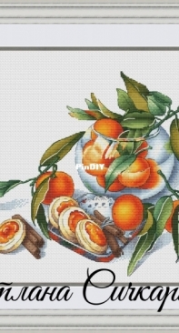 SA-Stitch - Still Life With Tangerines by Svetlana  Sichkar