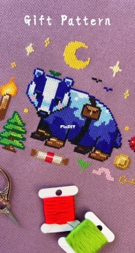 Needlelot Designs - Bramble the Badger Gift Pattern by Iris Kleinbussink - Free