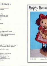 Happy Heart Patterns-HHF 282-Annies Teddy Bear