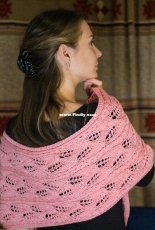 Lace "Flamingo" scarf by Victoria Bubentsova-English,Russian-Free
