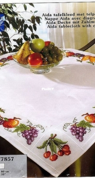 Vervaco 2200/7857 - Fruit tablecloth