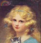 Golden Kite GK 957 - Young Girl Holding A Kitte (Small)