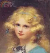 Golden Kite GK 957 - Young Girl Holding A Kitte (Small)