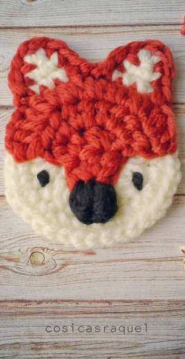 cosicasraquel  - Crochet little Fox Brooch - Spanish - Free