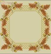 Acorn & Leaves Table Topper