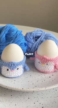 Happy Dolls Handmade - Lucy Magic Pattern - Julia /Kate - Negovorina - Penguin Egg Coaster