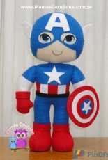 Mamae Corujinha - Captain America - Soft Doll - Portuguese