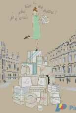 Shopping sur les boulevards from Icones de mode - Helene le Berre