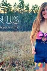 crochet romper jumper playsuit pattern -venus by Mermaidcat Designs