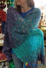 Ripple Effect Shawl by Claudia Barbo-Free