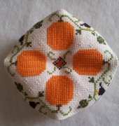 biscornu pumpkin
