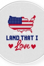 Daily Cross Stitch - Land That I Love