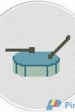 Daily Cross Stitch - Drum And Stick