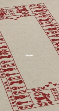 Permin 58-6224 Christmas Spirit Tablecloth - xsd