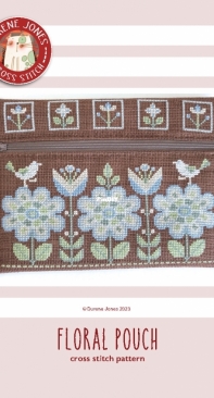 Floral Pouch- DJXS2483 by Durene Jones