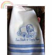Bird Brain - Summer Sea Shells Tea Towel