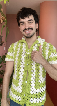 Showmeroni - Roman Ramon Baez - Striped Short Sleeve Shirt
