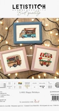 Letistitch - L8001 - Happy Holidays XSD + PCS